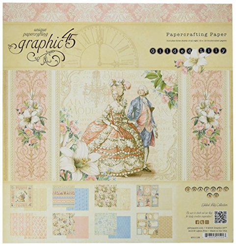 Graphic 45 12 x 12-Inch Gilded Lily Paper Pad