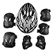 Produktbild 7 Erwachsene Sport Safety Gear Set, ruiyif Ellbogen Pads Knie Handgelenk Guard und Helm für Erwachsene Multi Sport Skaten Inline Roller Skating Biking Radfahren Roller, schwarz
