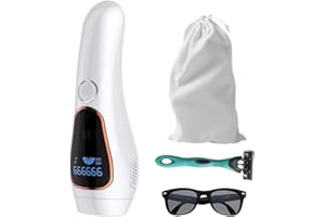 LELUNA BOUTIQUE IPL Laser Permanent Hair Removal Home Handle Portable Electric Laser Hair Remover for Face and Body