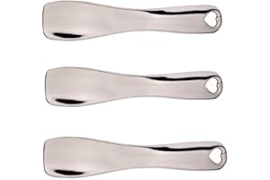 N\A 3 szt. mała szpatułka do makijażu ze stopu srebra łyżka do kremu dla wygodnego wykopywania kremu do twarzy i kremu pod oczy