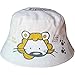 Baby Boys & Girls Unisex Lion Safari Bucket Style Summer Sun Beach Hat (6-12 Months (48cm), White)
