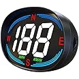 Karessories Car Digital HUD Head Up Display | Colorful Screen | KM/H MPH Speedometer with Compass and Speeding Warning | GPS Chipset | Powered by USB | For Car Motorcycle Truck Vehicle