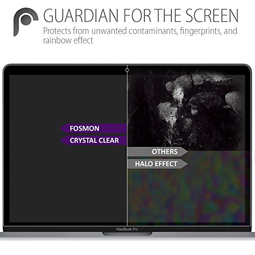 Fosmon Displayschutz Screen Protector für MacBook 12″ (2015 / 2016) [Japan 3H Hard Coating Film] – Klar – 3 Pack - 3