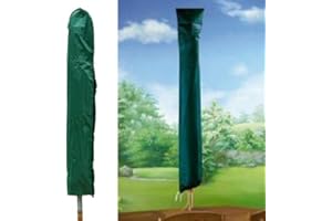 We Search You Save Green Parasol Cover 150cm - Strong - Durable - Also be Used for Rotary Airers - Machine Washable - Draw String at Bottom