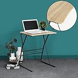 Coavas portátil plegable para ordenador portátil soporte de mesa escritorio, portátil cama bandeja, Mike color blanco color