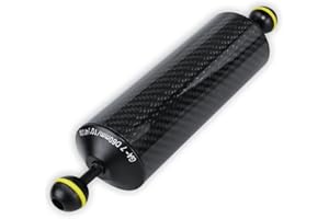 Sea frogs Brazo Flotante subacuático de Fibra de Carbono de 20 cm para Montaje de luz de vídeo/estroboscópico