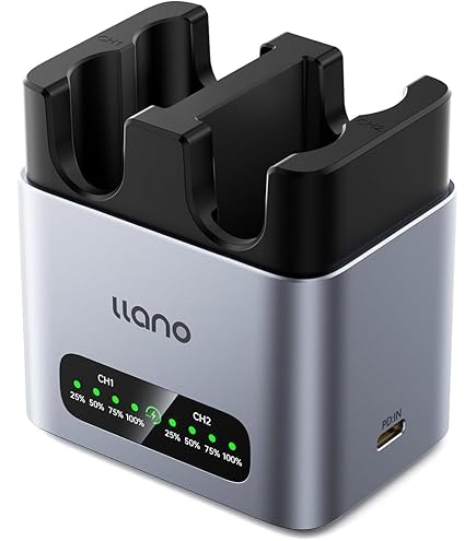 llano 2-in-1 NP-W235 Dual Snellader met ingebouwde, PD 20 W USB-C, compatibel met Fujifilm X-T5, X-T4, VG-XT4, X-S20, GFX50S II, GFX100S, X-H2 llano 2-in-1 NP-W235 Dual Snellader met ingebouwde, PD 20 W USB-C, compatibel met Fujifilm X-T5, X-T4, VG-XT4, X-S20, GFX50S II, GFX100S, X-H2