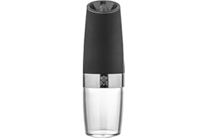 MASTERPRO GRAVITY PEPPER MILL 6.3X20.2CM S/S, Negro
