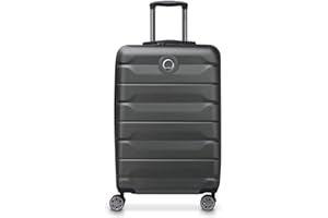 DELSEY PARIS - AIR Armour - Valise Moyenne Rigide Extensible - 68x44x32 cm - 77 litres - L - Noir