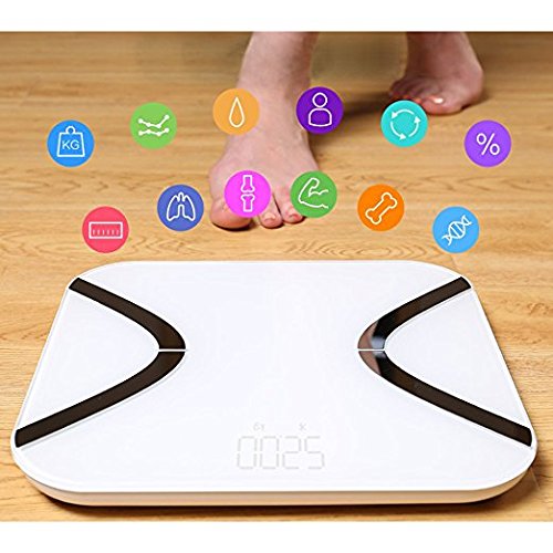 PYRUS Fat Scale Digital Body Fat Analyzer Bad Skala Syncyour Gewicht Daten mit dem Telefon - 2