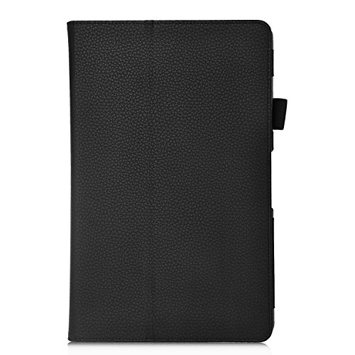 IVSO hochwertiges PU Leder Etui hülle Tasche Case – mit Standfunktion, super 360° Anti-Wrestling, ist für Acer Iconia One 10 (B3-A30) 25,7 cm (10,1 Zoll HD) Tablet-PC perfekt geeignet (Schwarz) - 2