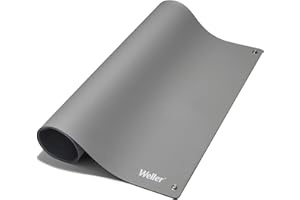 Weller T0051403599 Esterilla de soldadura de Sobremesa Antiestática ESD Premium, Gris 900 x 600 mm