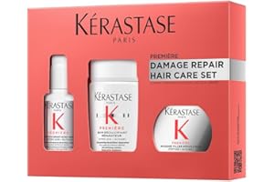 ‎KERASTASE Kérastase, Première, Pflegeroutine mit Pre-Shampoo, Shampoo und Haarmaske für geschädigtes Haar, Concentré Décalcifiant Ultra-Réparateur, Bain Décalcifiant Rénovateur & Masque Filler Réparateur