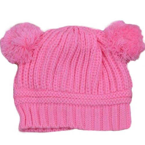 Preisvergleich Produktbild Süß Kinder Baby BeanieMütze Hut Kids Hat Cap Kinderfoto (Rosa)