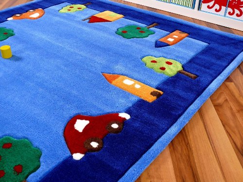 Lifestyle Kinderteppich Spielwelt Blau in 4 Größen !!! Sofort Lieferbar !!! - 3
