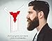 The BEARD NINJA - Beard Shaping Tool Template. Beard shaper guide for line up & edging. TRANSPARENT styling stencil +ANTI-SLIP GRIP. Curve/Step/Straight Cut, Goatee & Perfect Neck Line
