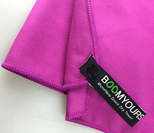 BOOMYOURS Schnell trocknendes Mikrofaser-Handtuch für Reise, Sport, Turnhalle, Yoga, Schwimmen, Strand (Groß/Leicht/Extra saugfähig/Kompakt/Weiche Mikrofaser) enthält einen FREI sportlichen Kordelzugbeutel - 5