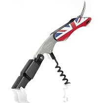 Tire-Bouchon Professionnel Qpractiko - Design Drapeau Italie - Acier Inoxydable Et Téflon - 2 Temps