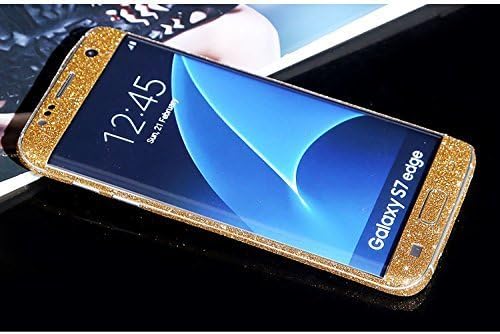 OneStopAccessories® - Bling Glitter Body Wrap Decal Vinyl Glitter Sticker Skin Cover For Smartphone Various Models (samsug galaxy s7 egde, champagne)