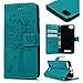 Produktbild VertTek Classy ledertasche für Wiko Lenny 3 Leder Vintage Schmetterling Katze Case Flip Bookstyle Hülle Stand Function Schutz Cover Folio Weich Silikon Backcover Stilvoll Wallet Kartenfach Edui Slim Magnet Closure Hochwertigen Full Body Telefon Protector mit Handschlaufe