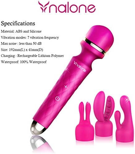 Kevenwartwiss USB Charge Relaxation Massager Magic Wand 3 Body Massager 7 Vibrating Mode