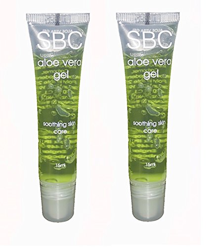 SBC Aloe Vera Gel 15ml Travel Tubes Duo 2 x 15ml Tubes