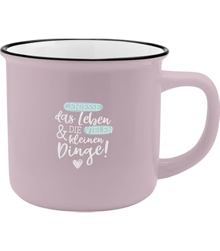 GRUSS & CO XL-beker motief Amore | Favoriete mok van porselein, mok met spreuk, 55 cl, met geschenkbanderol | Cadeau liefde, vriend, vriendin | 74178
