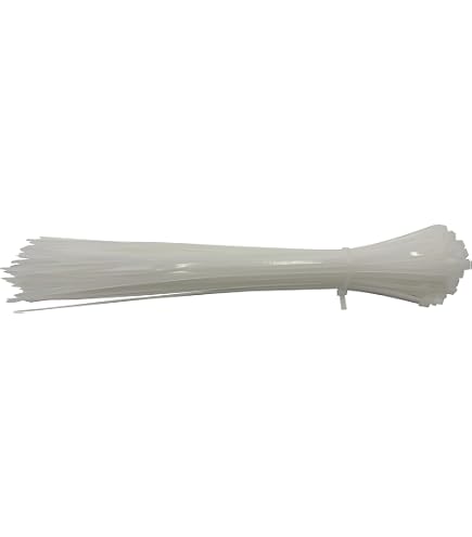 Lot de 100 serre-câbles professionnels de qualité industrielle Blanc