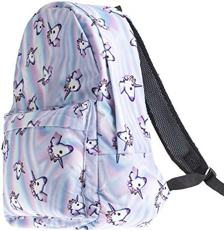 Unisex Boys And Girls Backpack For School And Travel, Rucksack For Plane Cabin Luggage, With Beautiful Unicorn Design (Hologram)