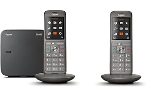 Gigaset CL660 Duo Analog/DECT telephone Identificatore di chiamata Grigio [Versione Francia]