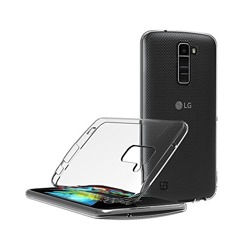 AICEK Funda LG K10  LG K10 Funda Transparente Gel Silicona LG K10 Premium Carcasa para LG K10