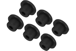 ‎QUARKZMAN QUARKZMAN 6 Stück Gummistopfen 15 mm Silikonstopfen, Rund Blindstopfen Wasserdicht Verschlussstopfen Weicher Lochstopfen Flexibler Stopper für Flaschen Rohre Löcher, Schwarz