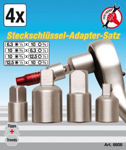 Kraftmann Adaptersatz, 4-teilig, 8808
