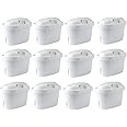 Aqualogis Ultra+ Water Filter Cartridge Compatible with Maxtra & Maxtra+ Aluna, Style, Elemaris, Marella, Fun Jug, Pitcher (12 Pack)