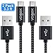 Produktbild VOGEK Micro USB Kabel Nylon, 2 Pack 3.3ft 2A Micro USB Schnellladekabel Ladekabel Verbindungskabel Datenkabel für Android Smartphones Samsung HTC Huawei Sony Nexus Nokia Kindle