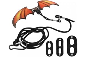 DONGKER Bartagamen Leine und Geschirr, verstellbares Leder-Echsenflügel-Traktionsgeschirr für Eidechsen, Amphibien und Kleintiere