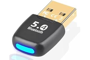 XIEANDKONG Dongle Bluetooth 5.4, USB Adaptateur Bluetooth, Cle Bluetooth pour Clavier Souris Casque Manette de Jeu Enceinte Écouteurs Plug Play sous Windows 11/10/8.1/7