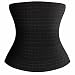 Adjustable Waist Trainer Shaper For Tummy Fat Burner Extreme Power Training Belt (M, Black)