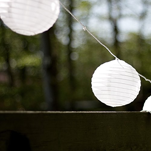 Plaights Lampion Lichterkette mit 15 LED’s in warmweiß | Sommerlichterkette XXL für draußen | perfekte Dekoration für Garten, Terrasse, Balkon, Party und Feiern - 3