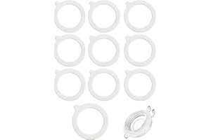 JUKOTA 10 Piezas Juntas de Silicona para Tarros, Junta de Silicona de Repuesto, Junta Hermético de Repuesto,Anillos de Sellado para Frascos, para Frascos de Vidrio, Almacenamiento de Alimentos