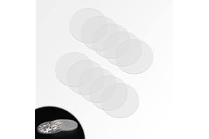 EFUTURETIME 10Pcs Feuilles Acryliques Transparentes, 100X1mm, Disque Rond en Plexigla Acrylique, Plateau Gateau, Panneaux en Acrylique pour DIY, Gateau, Peinture Display, Mariage, 10cm*1mm