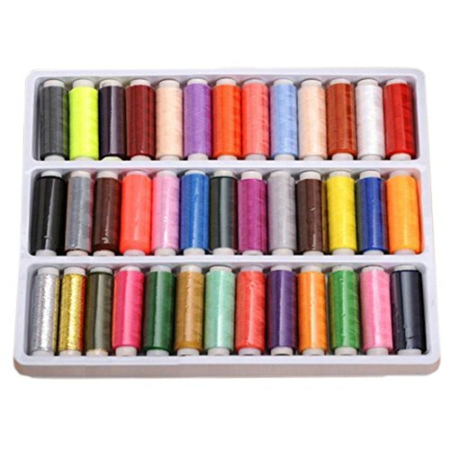 Gearmax® 39 Spulen Nähgarn Polyester Multi Farben Set Sewing Thread Nähset
