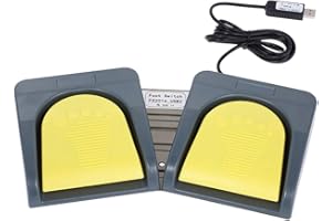 Docooler [2 PCS] Fußschalter, Multimedia-Eingabegerät (USB Wired)