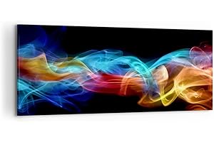 ARTTOR Cuadros Decoracion Salon Abstracto aire colorido figura Lienzos decorativos 120x50cm Cuadro Sobre Lienzo Moderno Dormitorio Cocina Cuadros Pared Imágenes Wall Art Prints Decor Grande AB120x50-2171