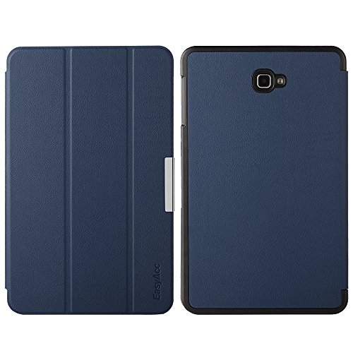 EasyAcc Samsung Galaxy Tab A 10.1 Hülle, EasyAcc Samsung Galaxy Tab A 10.1 T580N/ T585N Case Schutzhülle Hochwertiges PU Leder Etui – mit Automatischem Schlaf Funktion und Standfunktion (Dunkelblau, Kunstleder, Ultra Dünn) - 8