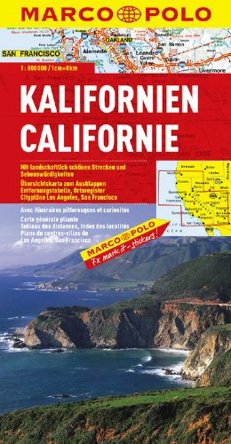 Download Carte de la Californie (échelle : 1/800 000) Download Carte de la Californie (échelle : 1/800 000)