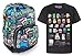 Produktbild Minecraft Steve Overworld Backpack and Sprites T-Shirt Gift Set Bundle