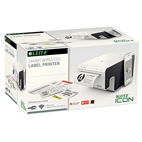 Leitz Icon 300 x 600DPI label printer - Label Printers (300 x 600 DPI, 91 cm, 8.8 cm, White, Power, WLAN, 209 mm)