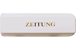 Metrox Zeitungsbox aus hochwertigem Kunststoff mit Befestigungslaschen (Weiß)