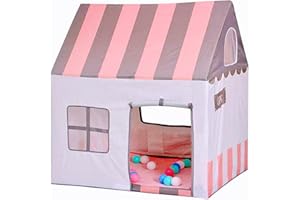 Floving Tenda per Bambini, Tenda per Bambino, Castello per Bambini, Blu, Rosa, Regalo di Compleanno, Interno/Esterno, Sala Giochi, Sicurezza e Non tossico. (Pink)